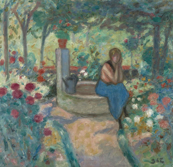 Young Girl near The Well by Georges d'Espagnat | Oil Painting Reproduction