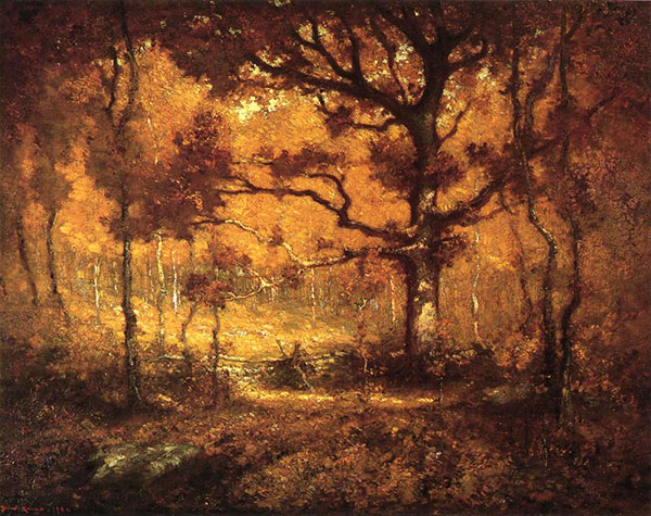 Autumn Woodlands c1902 by Henry Ward Ranger | Oil Painting Reproduction