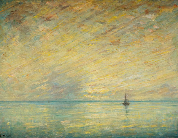 Marine Green and Gold by Henry Ward Ranger | Oil Painting Reproduction