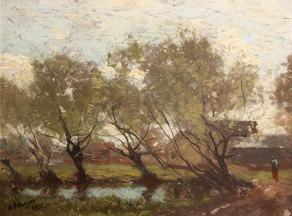 Trees Along a Pool 1906 by Henry Ward Ranger | Oil Painting Reproduction
