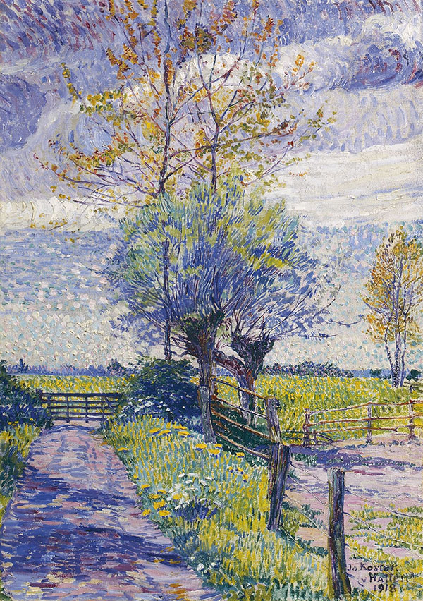 Country Lane in Spring 1918 by Jo Koster | Oil Painting Reproduction