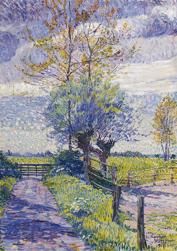Country Lane in Spring 1918 By Jo Koster