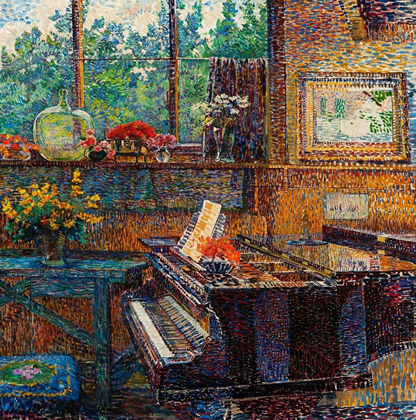 Interior with Piano 1916 by Jo Koster | Oil Painting Reproduction