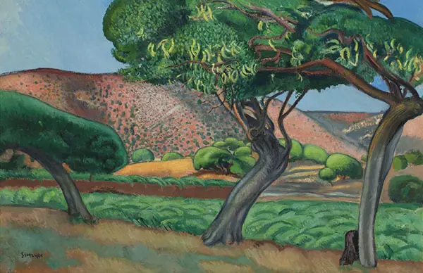 Carob Tree 1909 By Joaquim Sunyer