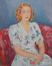 A Girl By Joaquim Sunyer