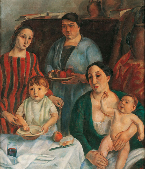 La Meva Familia by Joaquim Sunyer | Oil Painting Reproduction