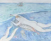 Nu la mar By Joaquim Sunyer