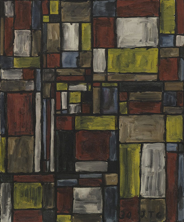 Color Structure 1930 by Joaquin Torres-Garcia | Oil Painting Reproduction
