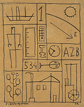 Composition 1932 By Joaquin Torres-Garcia