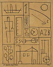 Composition 1932 By Joaquin Torres-Garcia