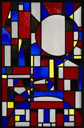 Constructivist Glass 1948 By Joaquin Torres-Garcia