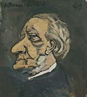 Portrait of Wagner 1940 By Joaquin Torres-Garcia