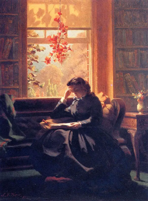 Autumn Lights By John Ferguson Weir