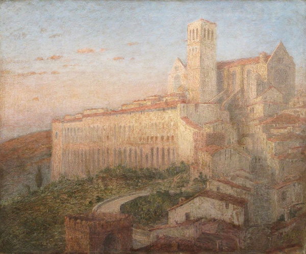 Basilica of San Francesco d'Assisi Italy 1902 | Oil Painting Reproduction