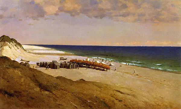 Beach at Easthampton c1875 By John Ferguson Weir