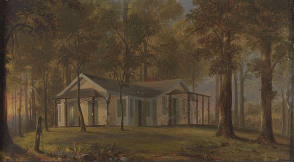 Kalorama Cottage c1860 by John Ferguson Weir | Oil Painting Reproduction