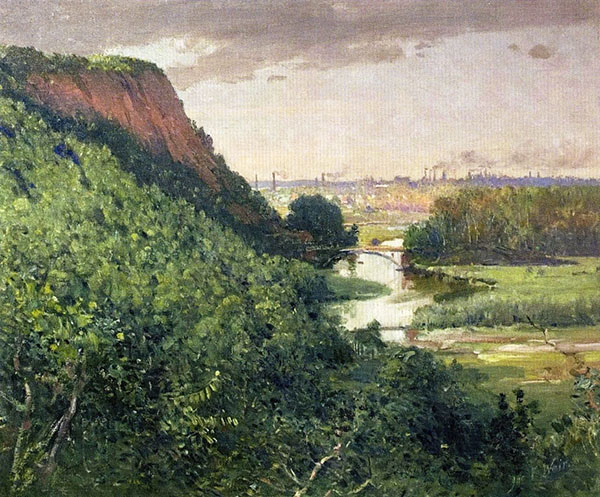 New Haven from East Rock 1900 | Oil Painting Reproduction