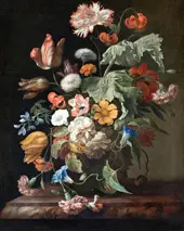 Still Life with Flowers By Rachel Ruysch
