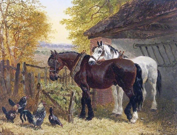 Farmyard by John Frederick Snr Herring | Oil Painting Reproduction