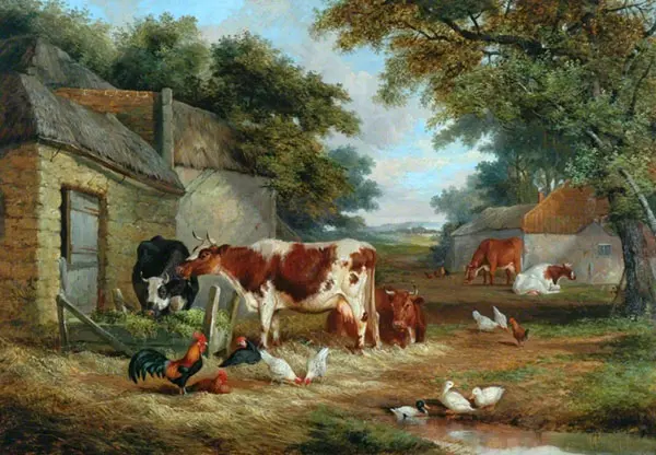 Farmyard 2 By John Frederick Snr Herring