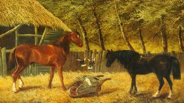 Farmyard Scene By John Frederick Snr Herring