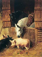 Farmyard Scene 2 By John Frederick Snr Herring