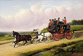 Halifax Royal Mail Coach Doncaster South Yorkshire By John Frederick Snr Herring