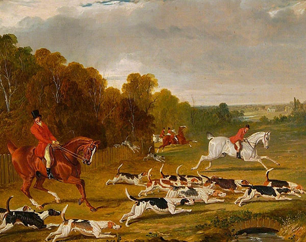 Hounds Leaving Covert | Oil Painting Reproduction