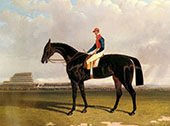 Lord Chesterfields Industry with William Scott Up at Epsom By John Frederick Snr Herring