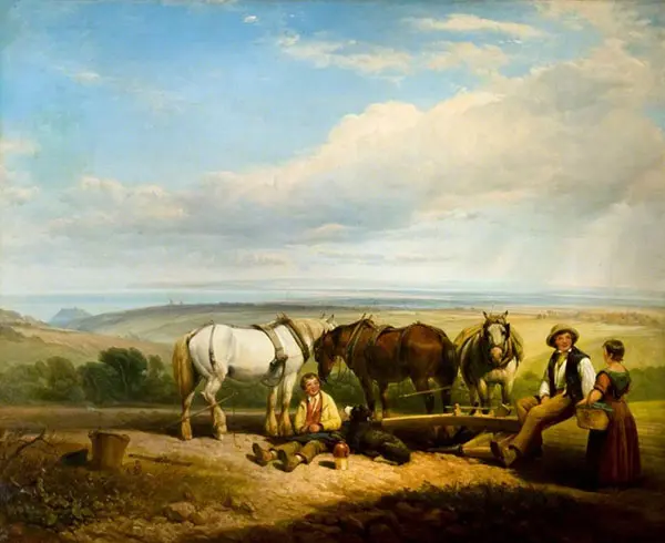 Midday Rest By John Frederick Snr Herring