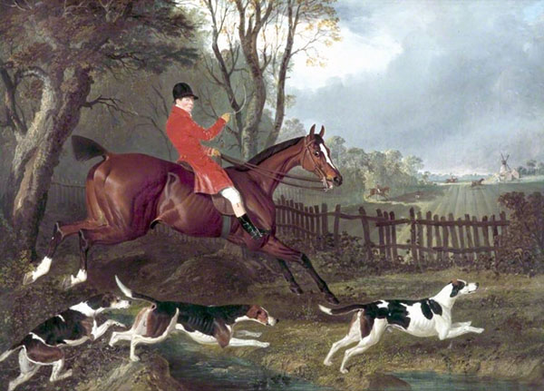 Mr Mure of Herrinswell Hunting | Oil Painting Reproduction