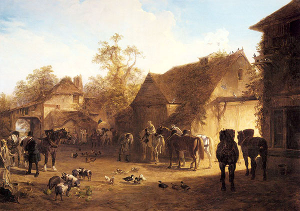 The Country Inn by John Frederick Snr Herring | Oil Painting Reproduction
