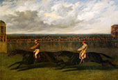 The Flying Dutchman and Voltigeur Running at York 1851 By John Frederick Snr Herring