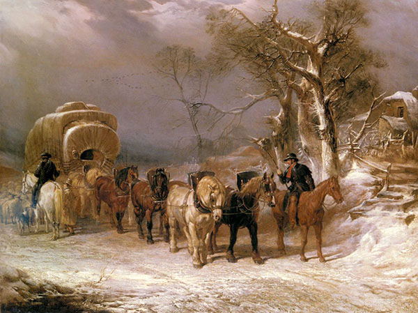 The Welcome Halt by John Frederick Snr Herring | Oil Painting Reproduction