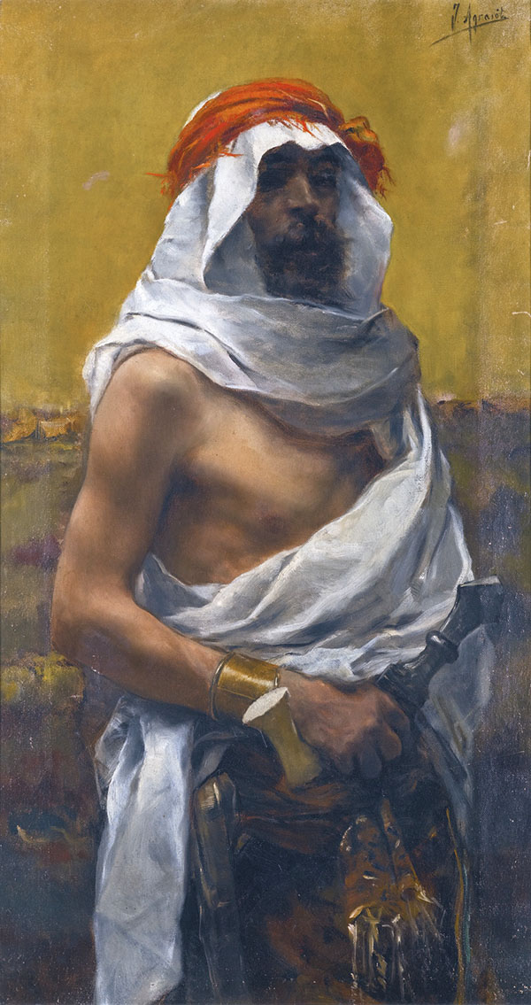 An Arab Man by Juan Joaquin Agrasot | Oil Painting Reproduction