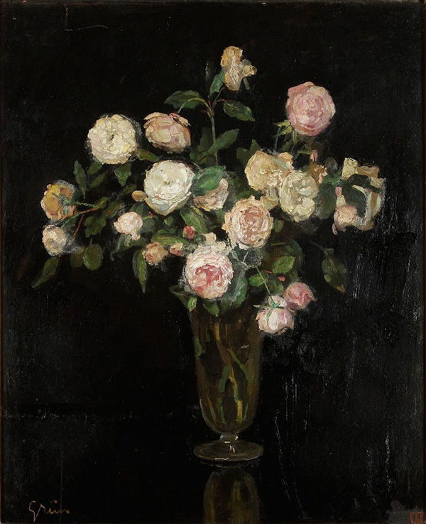 Bouquet de Roses by Jules Alexandre Grun | Oil Painting Reproduction
