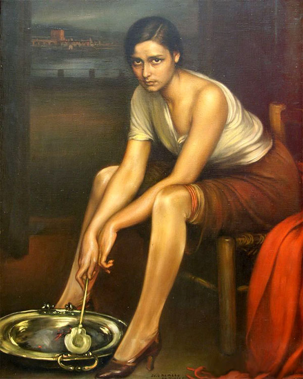 Chiquita Piconera by Julio Romero de Torres | Oil Painting Reproduction