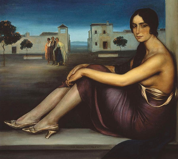 Conchita Torres 1919 by Julio Romero de Torres | Oil Painting Reproduction