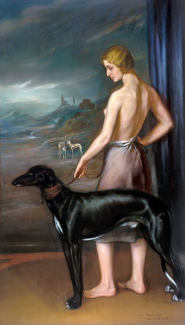 Diane 1924 by Julio Romero de Torres | Oil Painting Reproduction