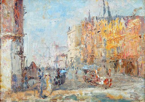 Collins Street 1915 by Frederick McCubbin | Oil Painting Reproduction