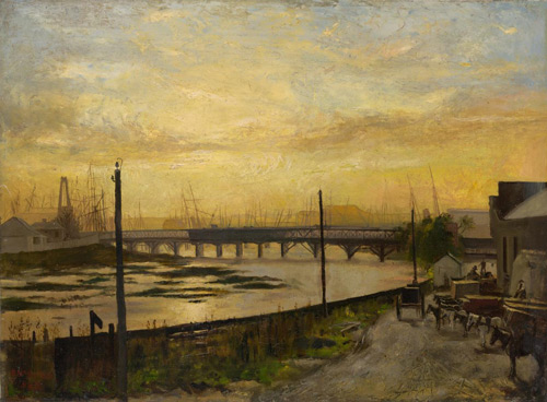 Falls Bridge, Melbourne, 1882 | Oil Painting Reproduction