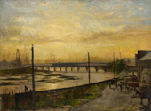 Falls Bridge, Melbourne, 1882 By Frederick McCubbin