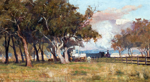 The Morning Train 1887 by Frederick McCubbin | Oil Painting Reproduction