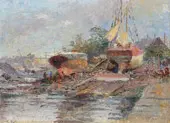 The Slipway, Williamstown By Frederick McCubbin