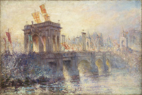 Princes Bridge 1908 by Frederick McCubbin | Oil Painting Reproduction