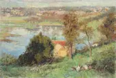 The Yarra from Kensington Road, South Yarra 1911 By Frederick McCubbin