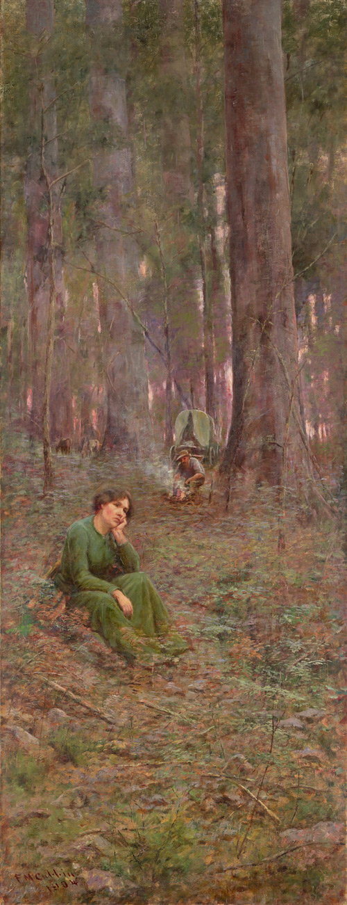The Pioneer Left Panel by Frederick McCubbin | Oil Painting Reproduction
