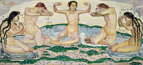 The Day c1899 by Ferdinand Hodler | Oil Painting Reproduction