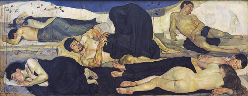 The Night c1899 by Ferdinand Hodler | Oil Painting Reproduction