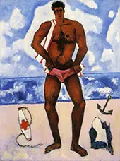 Canuck Yankee Lumberjack at Old Orchard Beach Maine 1940 By Marsden Hartley